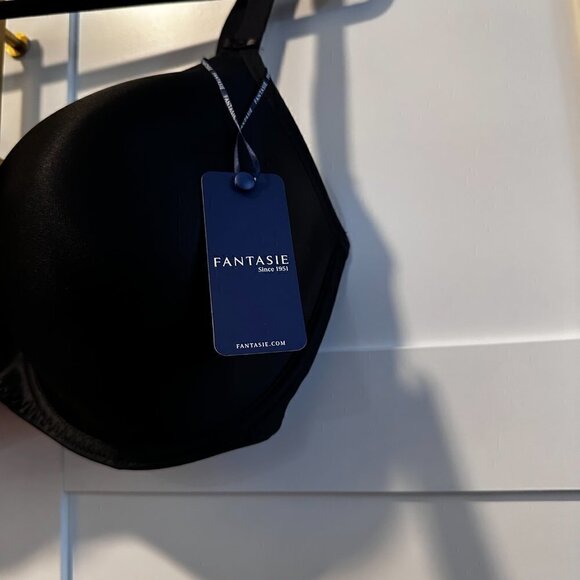 NWT Fantasie Smoothing Molded Underwire T-Shirt Bra in Black- Size 40G - Picture 3 of 5